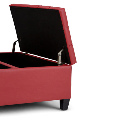 Harrison - Upholstered Coffee Table Storage Ottoman Simpli-Home