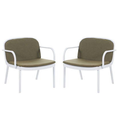 Luna - Outdoor Club Chair (Set of 2) Noble House