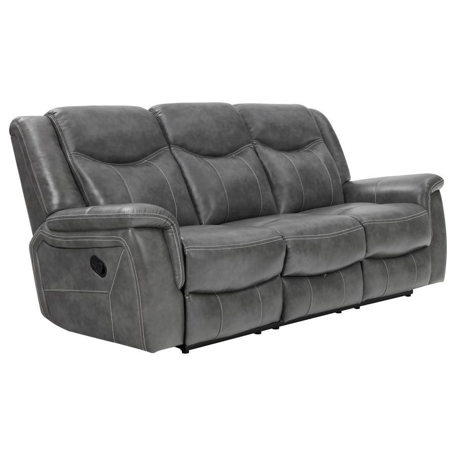 Conrad - Upholstered Padded Arm Motion Sofa Set