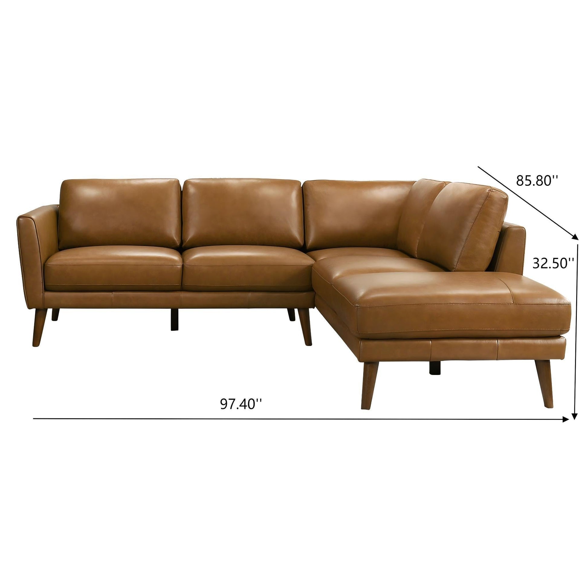 Benson - Sectional Sofa With Chaise Ashcroft Furniture
