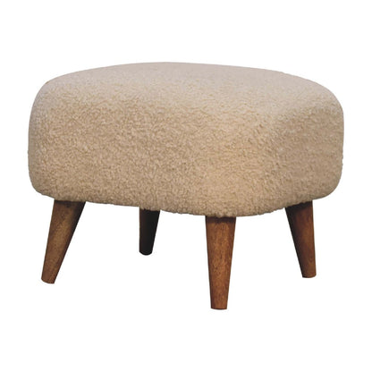 Square Footstool - Cream Artisan Furniture