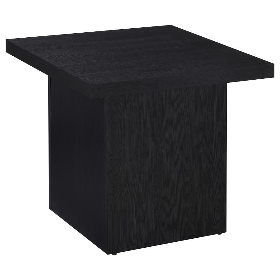 Max - Square Engineered Laminate End Side Table - Black Coaster Fine Furniture