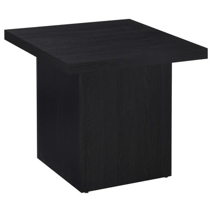 Max - Square Engineered Laminate End Side Table - Black Coaster Fine Furniture