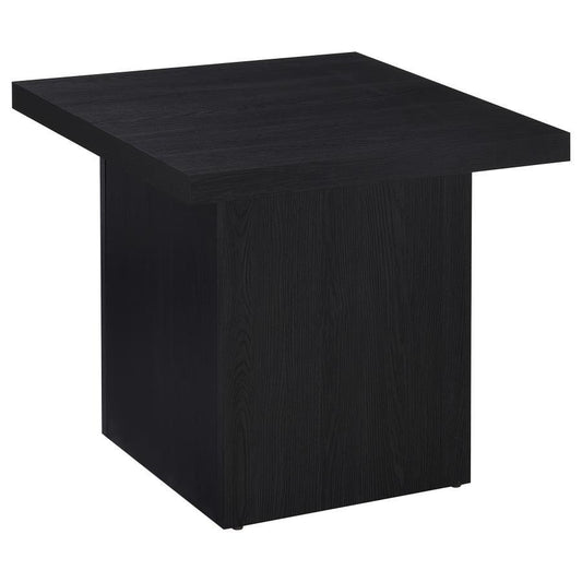 Max - Square Engineered Laminate End Side Table - Black Coaster Fine Furniture
