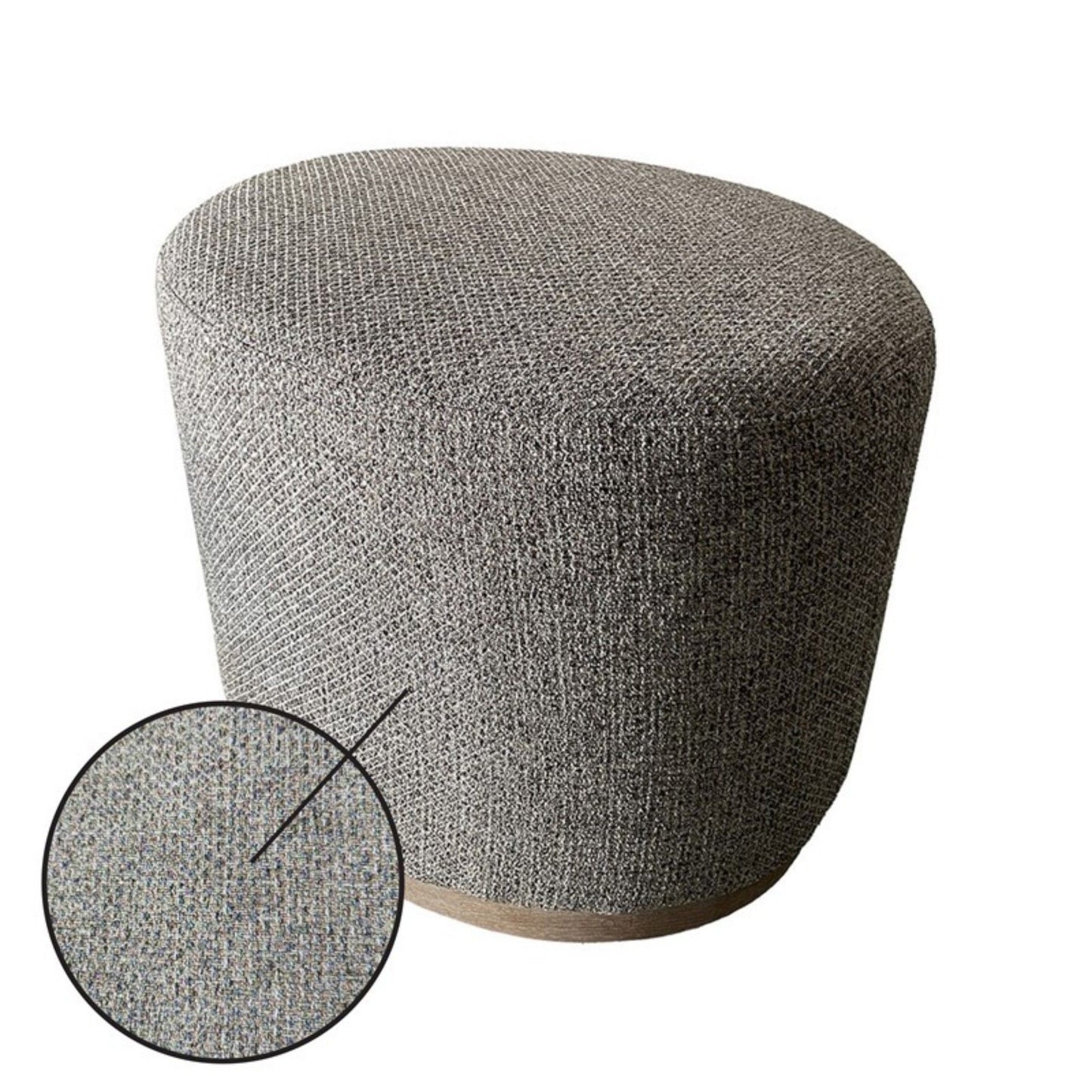 Oval Accent Ottoman - Brown JLA