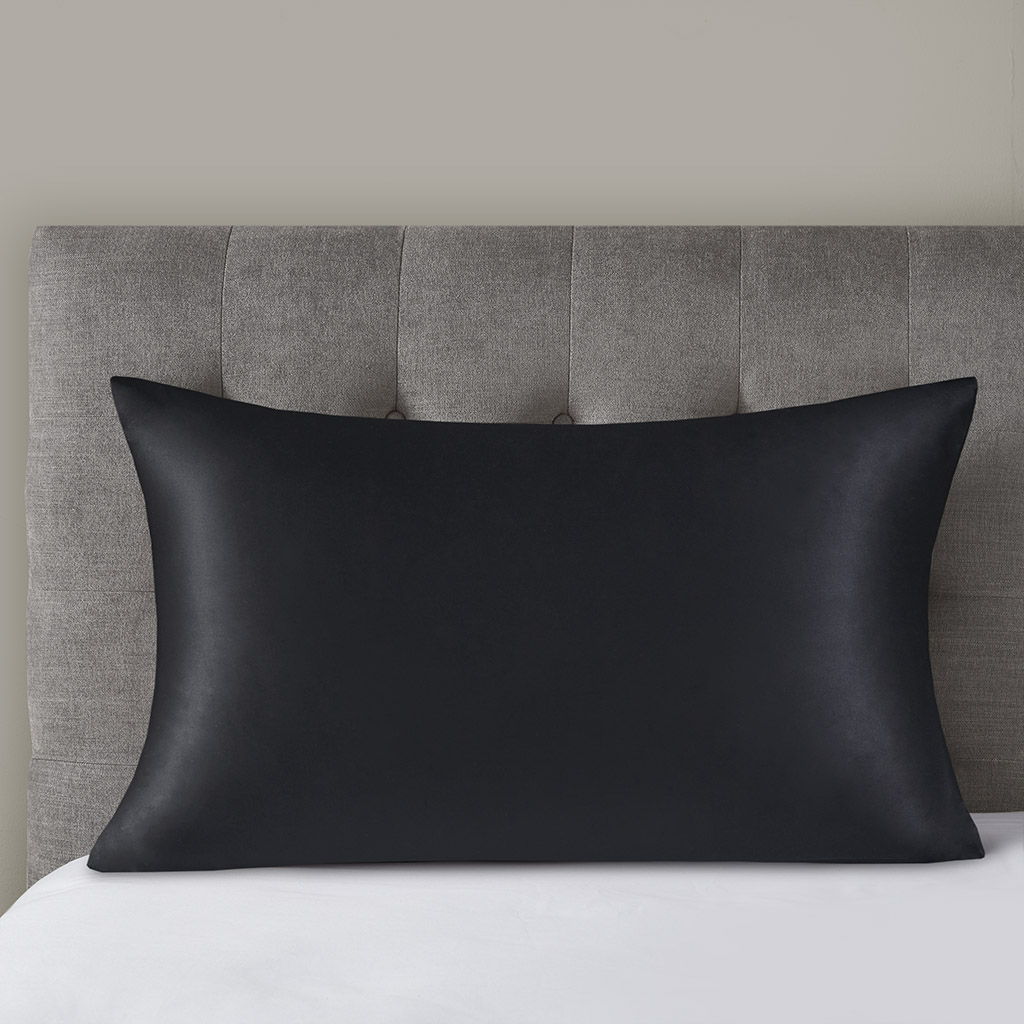 Silk - 100% Mulberry Single Queen Pillowcase - Black