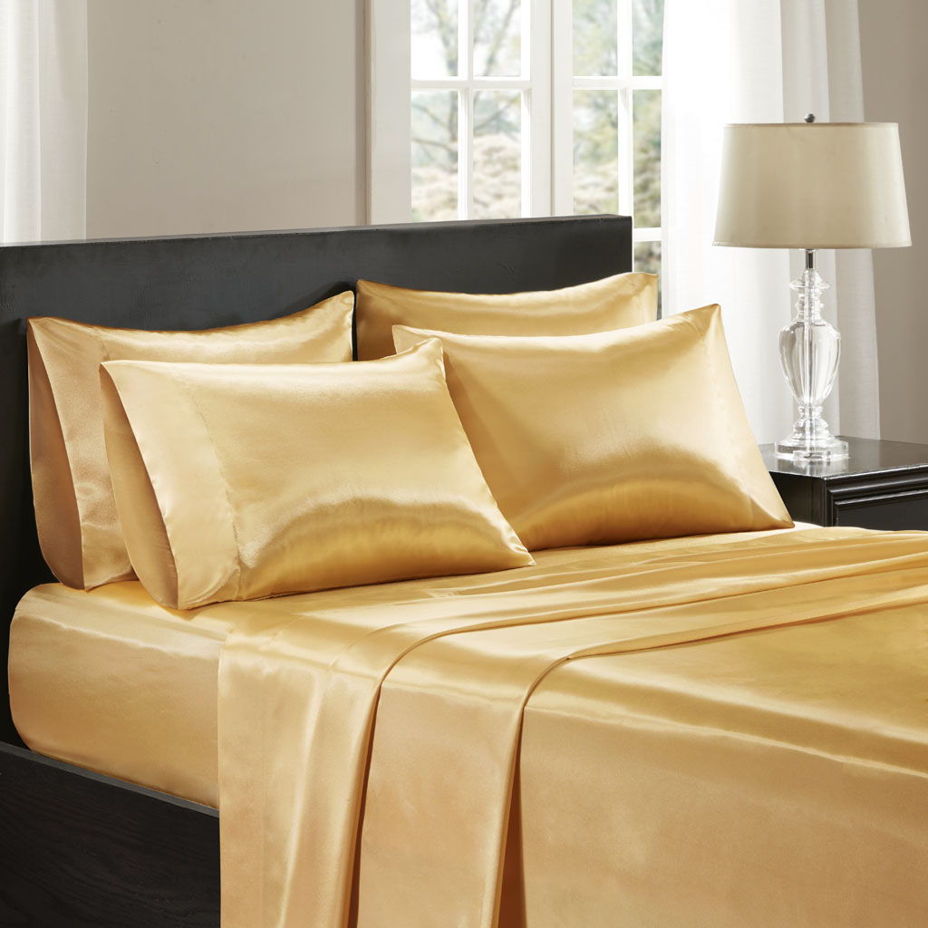 Wrinkle-Free Luxurious 6-Piece Sheet Set - Gold