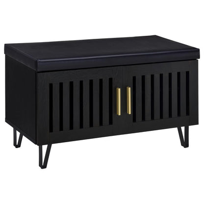 Brixton - 2-Door Padded Entryway Shoe Storage Bench Coaster Fine Furniture