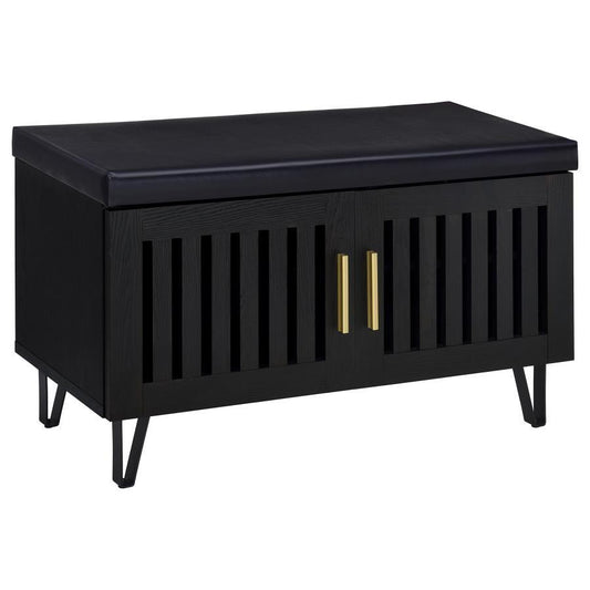 Brixton - 2-Door Padded Entryway Shoe Storage Bench Coaster Fine Furniture