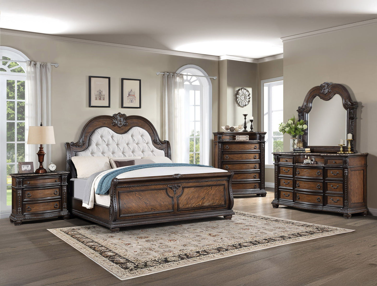 Stanley - Nightstand - Oak Crown Mark
