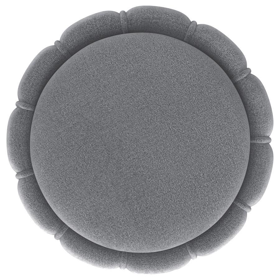 Sora - Round Upholstered Ottoman Coaster Fine Furniture