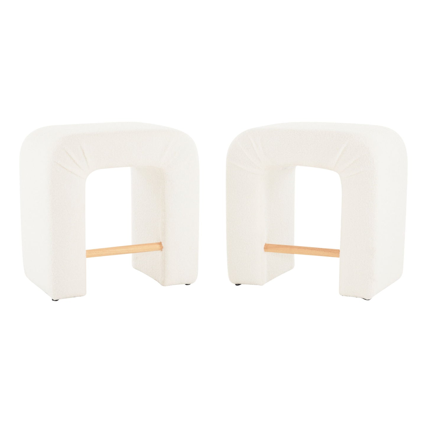 Boucle Stool (Set of 2) Noble House