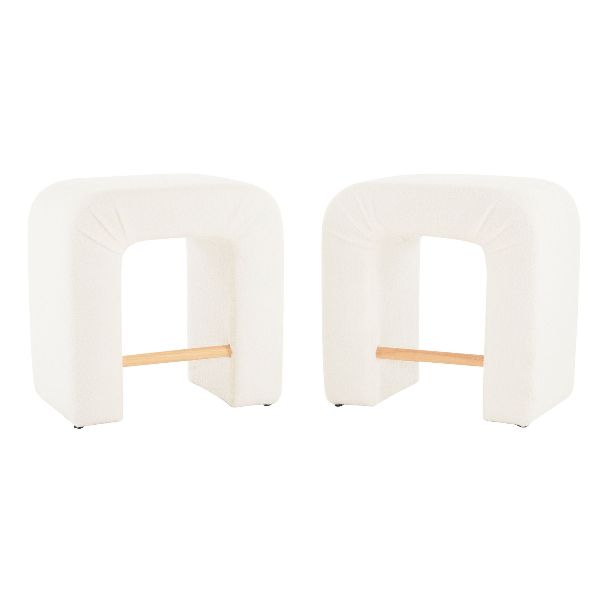 Boucle Stool (Set of 2) Noble House