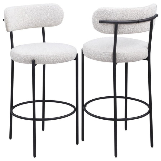 Viola - Boucle Upholstered Bar Stool (Set of 2) Coaster Fine Furniture