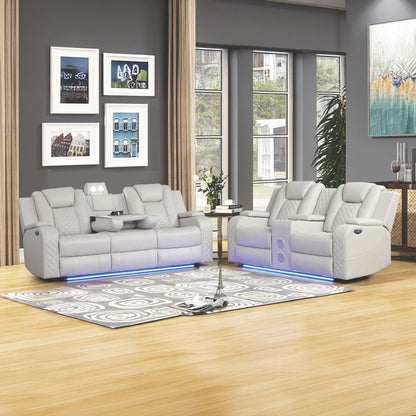Benz - LED & Power Recliner With Adjustable Headrests And Ambient LED Lighting Matrix Furniture Group