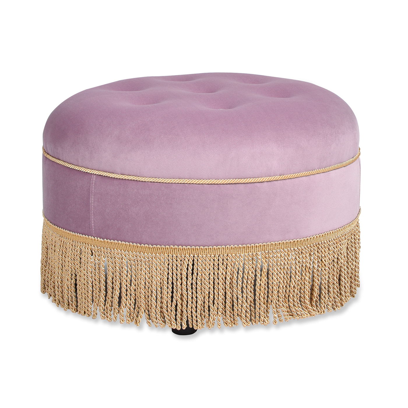 Yolanda - Round Upholstered Accent Ottoman Jennifer Taylor Home