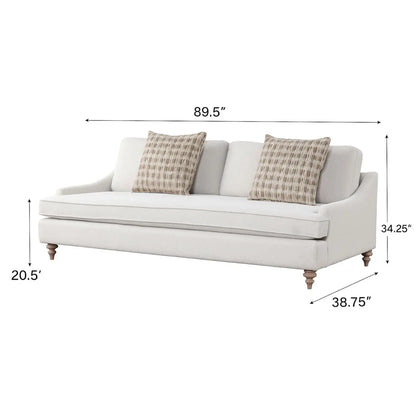 Sofa Single Reverable Cushion With 2 Pillows - Off White Bernards Furniture