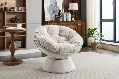 Oversized Swivel Accent Chair, 360 Swivel Barrel Chair, Papasan Chair For Living Room Bedroom