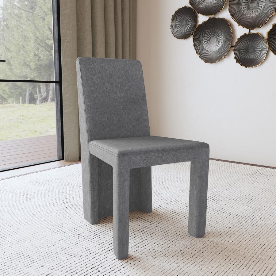 Tordera - Velvet Upholstered Dining Side Chair (Set of 2) - Gray Coaster Fine Furniture