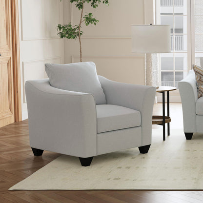 Alcazar - Arm Accent Chair - Gray Furniture Max