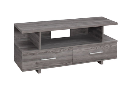 TV Stand, Console, Media Entertainment Center, Storage Cabinet, Elegant Design - Gray 8th Street