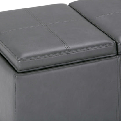 Avalon - Upholstered Storage Ottoman Simpli-Home
