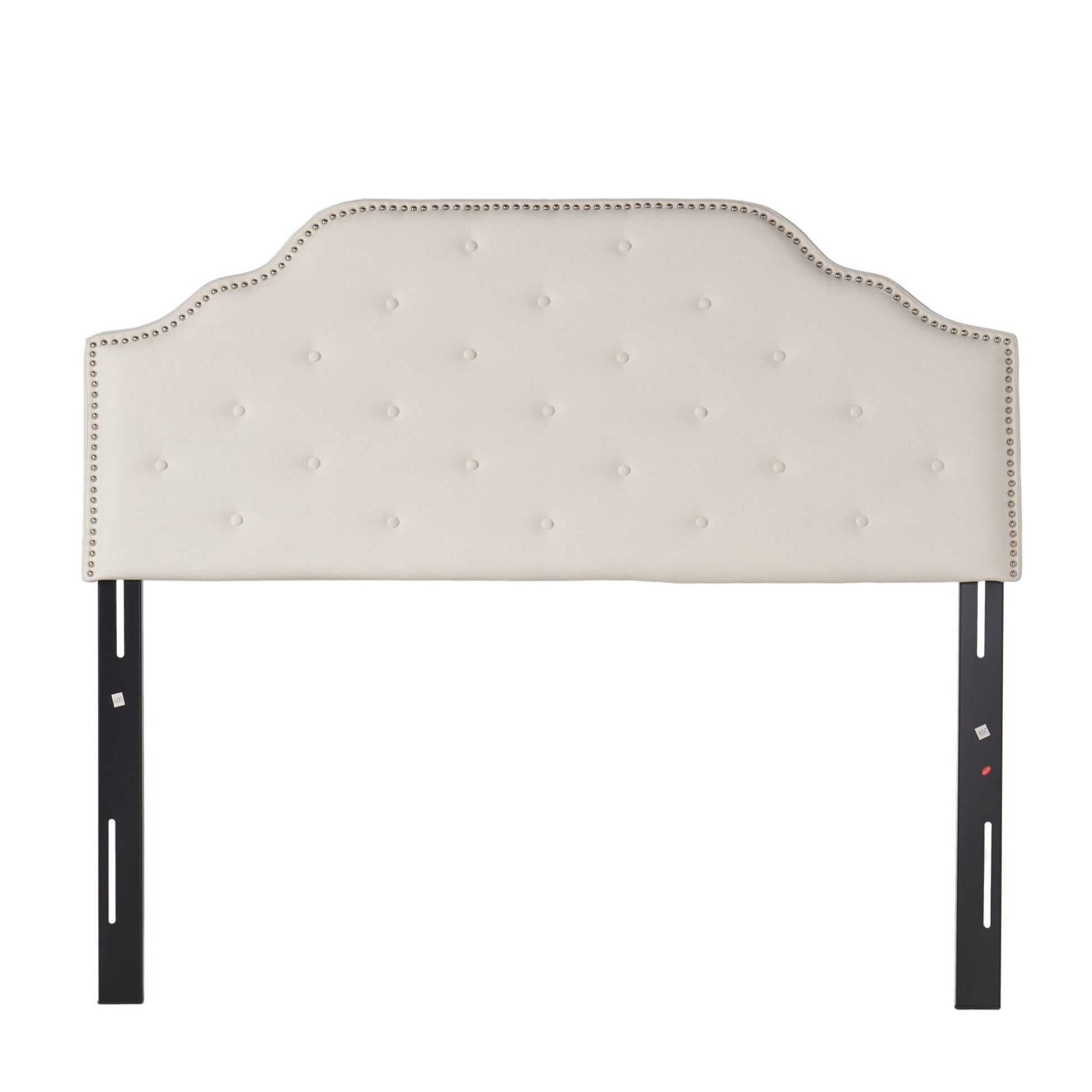Charismatic - Size Headboard With Button Tufting And Nailhead Trim Noble House