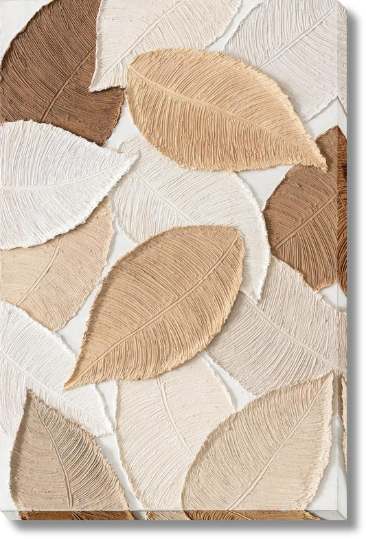 Textured Autumn Whimsy - 32" x 47" Framed Wall Art Classy Art