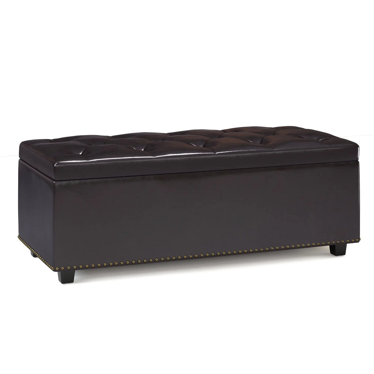 Hamilton - Upholstered Lift Top Rectangular Storage Ottoman Simpli-Home