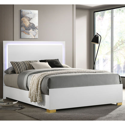 Jeremiah - LED Panel Bed With Touch Controlled Lighting Furniture Max