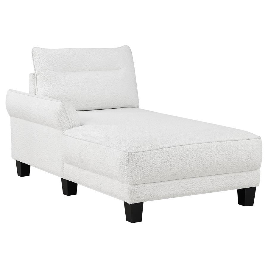 Caspian - Upholstered Curved Arm Chaise Sectional Sofa Coaster Fine Furniture