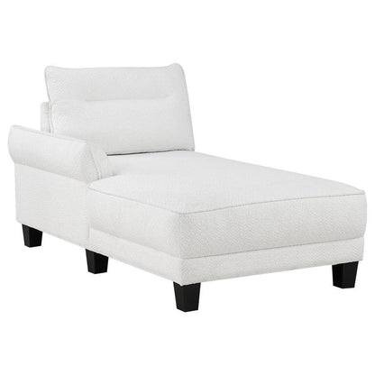 Caspian - Upholstered Curved Arm Chaise Sectional Sofa Coaster Fine Furniture