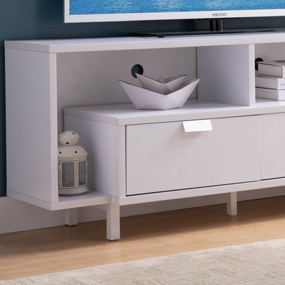 Modern TV Stand & Two Shelves And Two Drawers Home Essentials