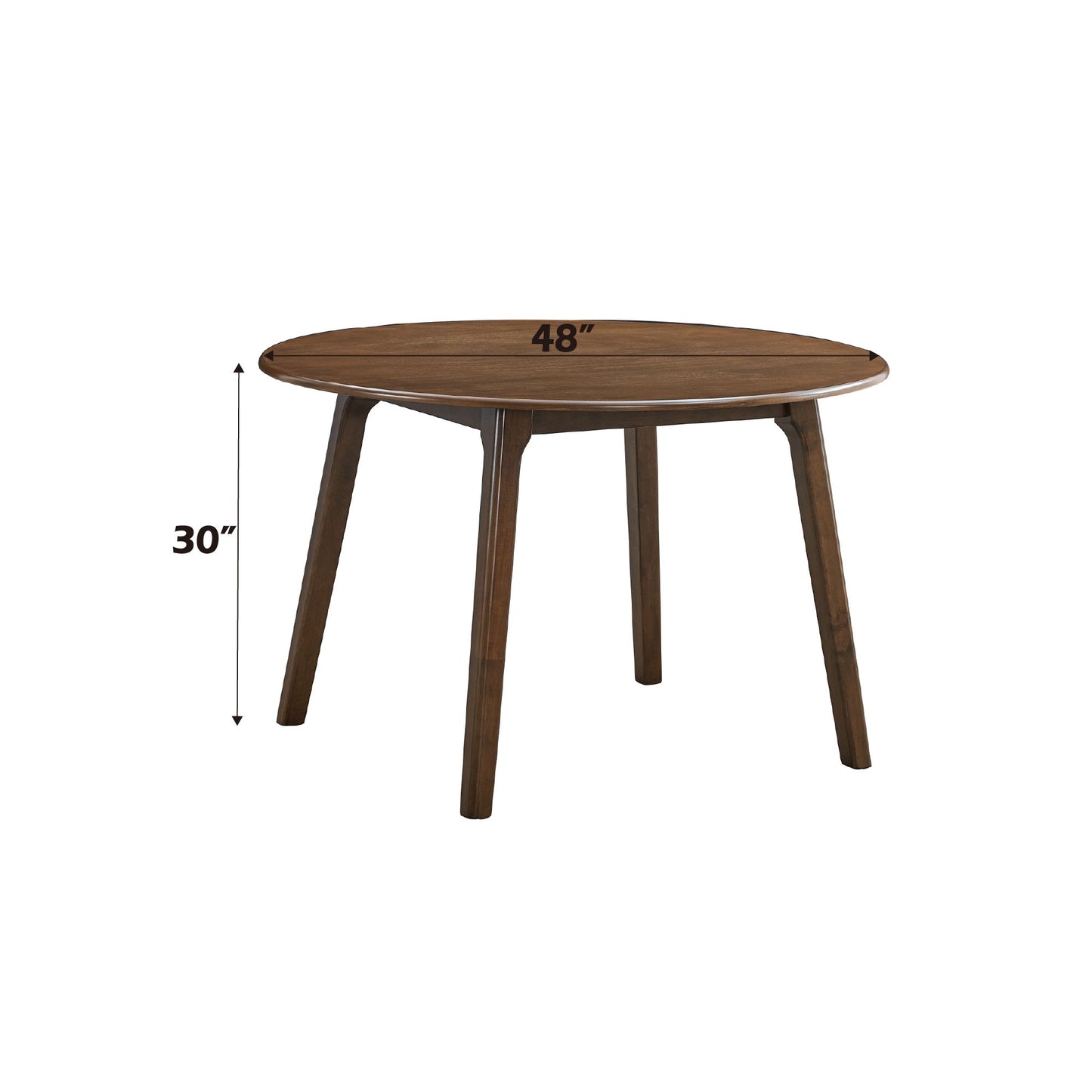 Keiki - Round Dining Table - Walnut Acme
