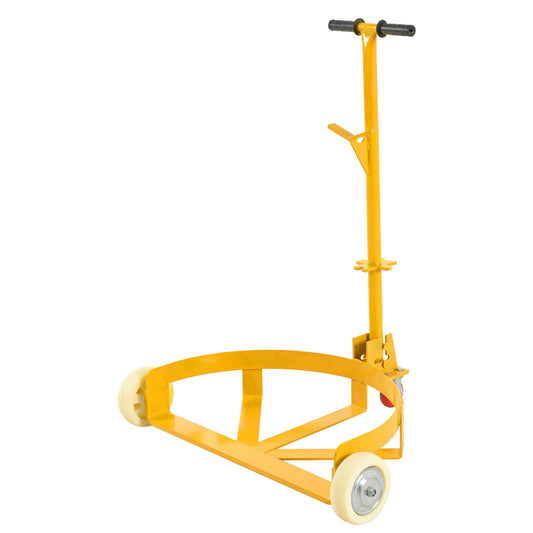 Steel Drum Dolly 55 Gallon Capacity Oil Barrel Mover With Wheels Low Profile Caddy - Yellow Daily Nest