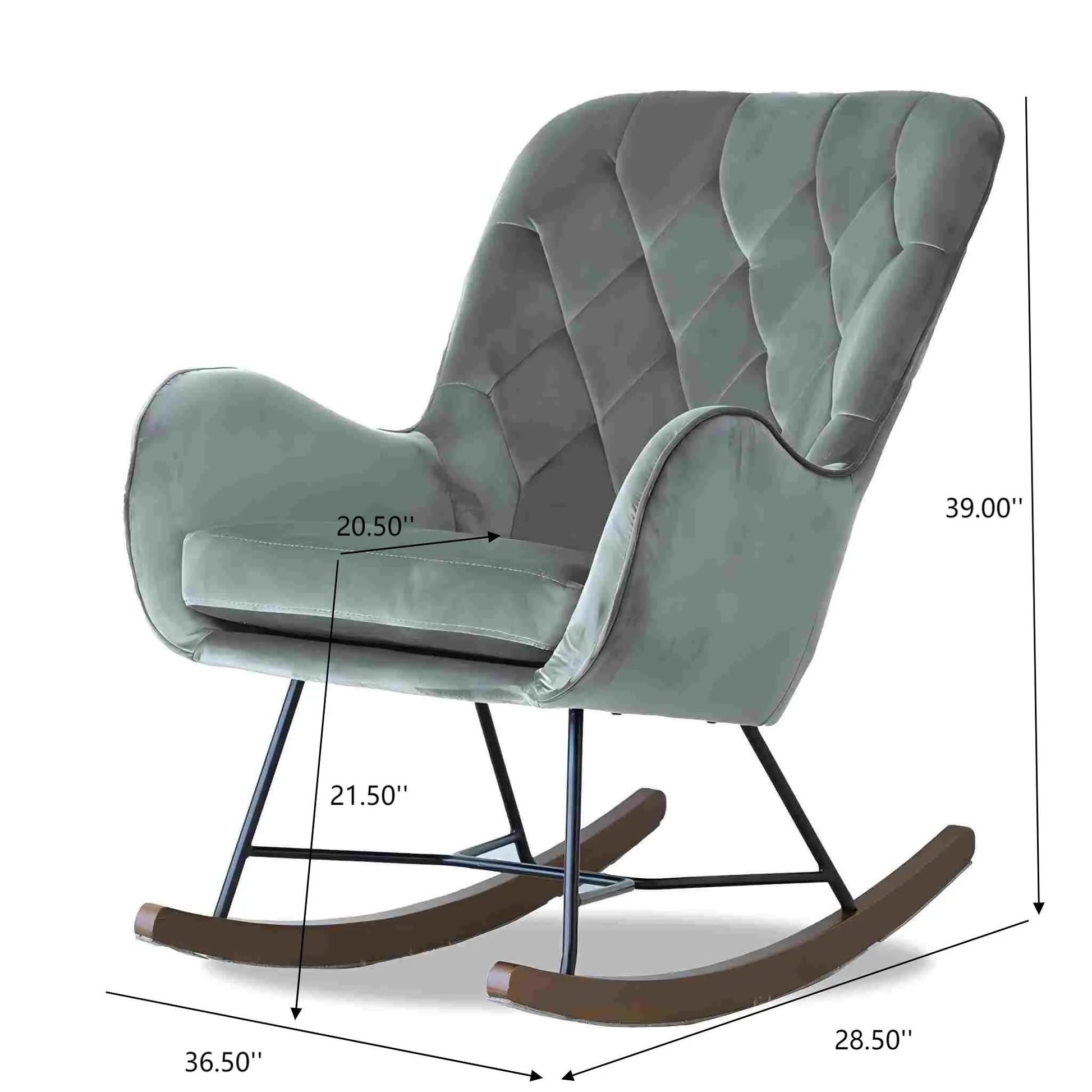 Hannah - Rocking Chair - Gray Ashcroft Furniture