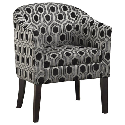 Barrel Back Accent Chair - Gray Furniture Max