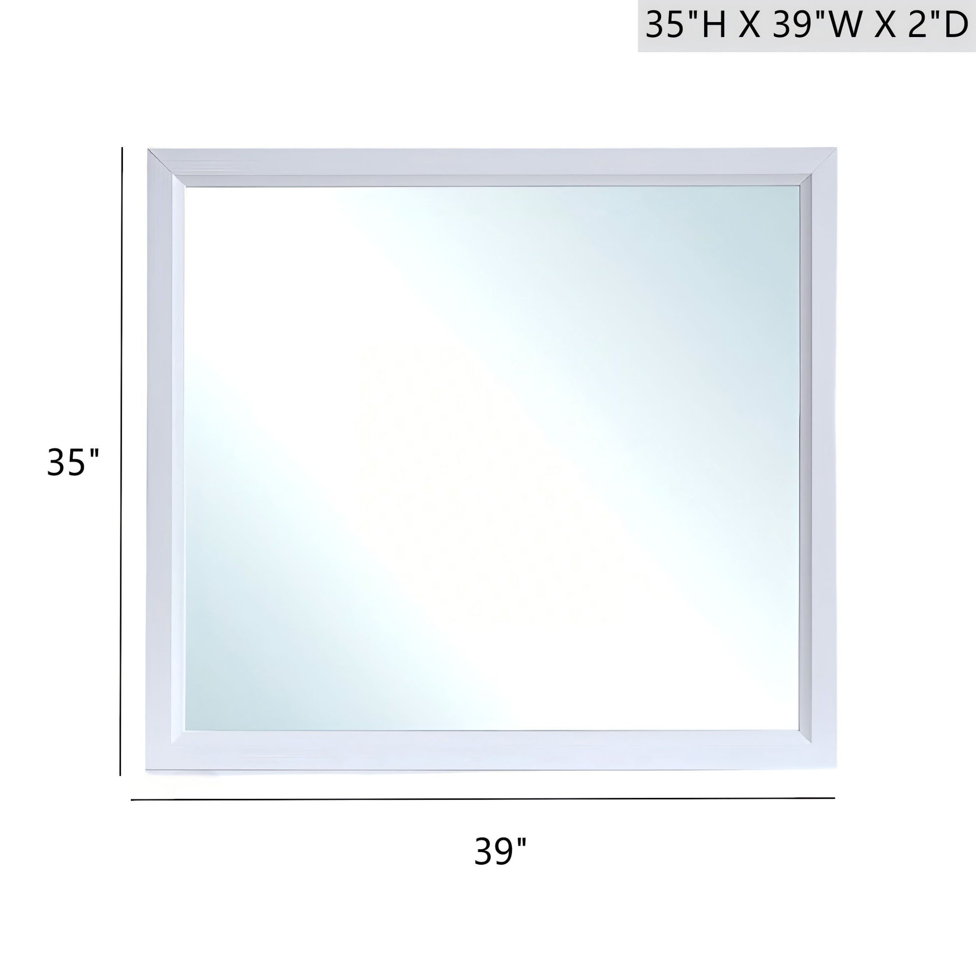 Glasgow - Mirror With Minimalist Design And Low Distortion Glass Glory Furniture
