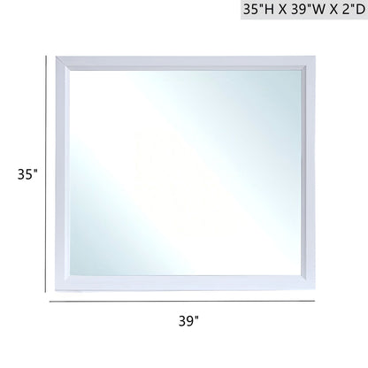 Glasgow - Mirror With Minimalist Design And Low Distortion Glass Glory Furniture