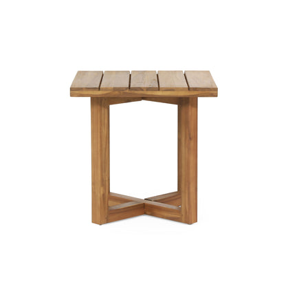 Ella - Square Side Table With Cross Stretcher Base Noble House