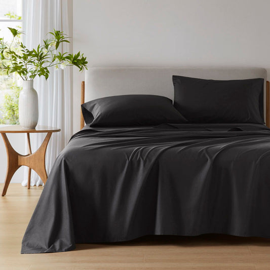 Cotton 144TC - Full Solid Sheet Set - Black Super Listing