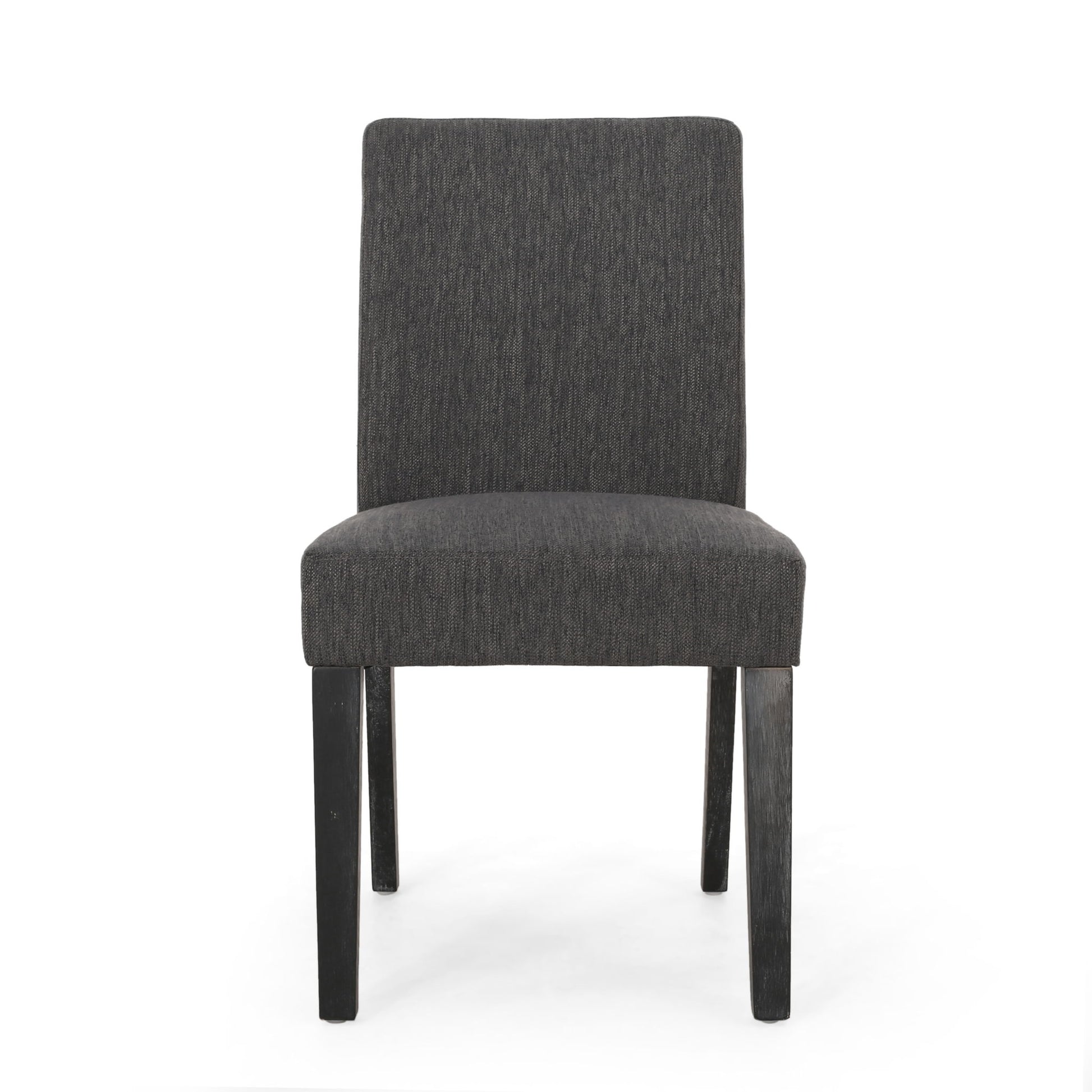 Contemporary Dining Chair With Upholstered Seating And Tapered Legs Noble House