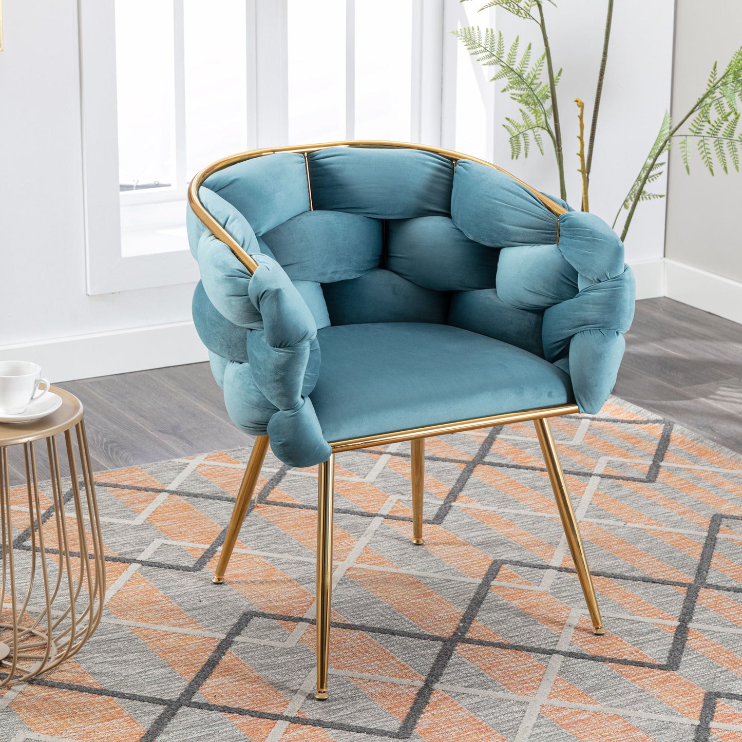 Luxury Modern Simple Leisure Single Sofa Chair Bedroom Lazy Person Household Dresser Stool Manicure Table Back Chair Home Essentials