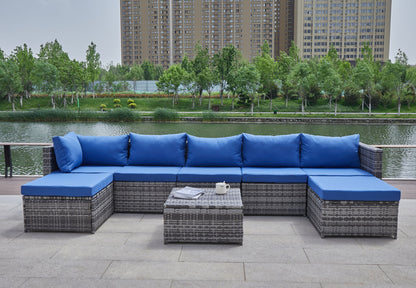 Patio Sofa With Cushions Home Essentials