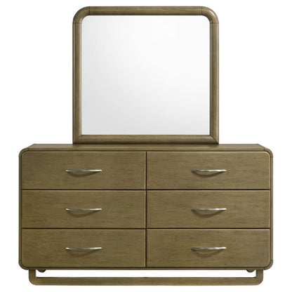 Amsbury - 6-Drawer Dresser And Mirror - Nutmeg Coaster Fine Furniture