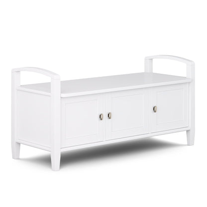 Warm Shaker - Handcrafted Entryway Storage Bench Simpli-Home