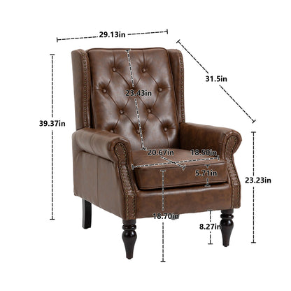 Modern Accent Armchair With Sturdy Wood Legs Home Essentials