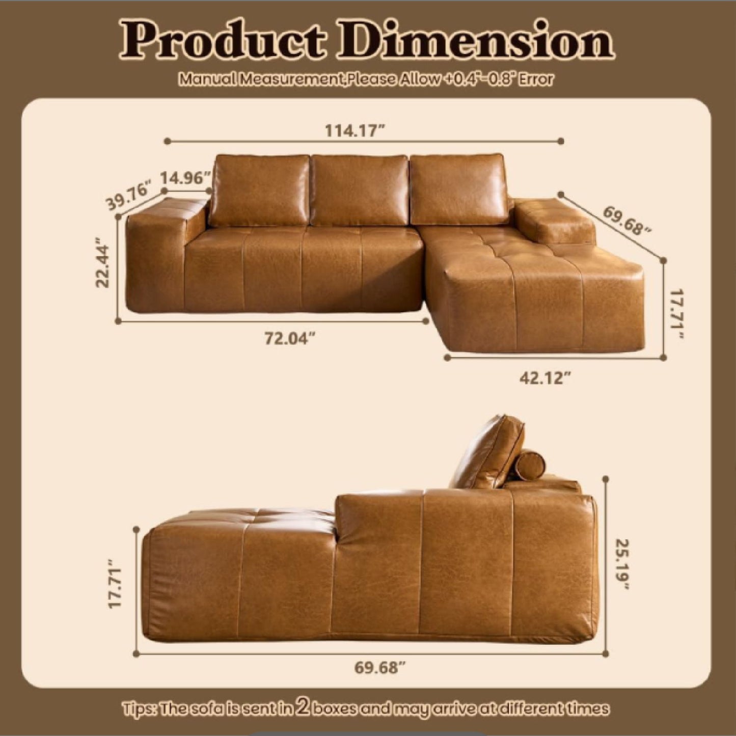 Boneless Couches For Living Room With Chaise Home Essentials