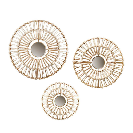 Ella - Corn Leaves Wall Decoration (Set of 3) - Neutral Madison Park