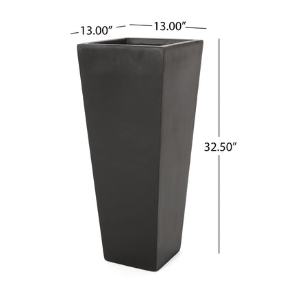 Outdoor Modern Cast Stone Planter Noble House
